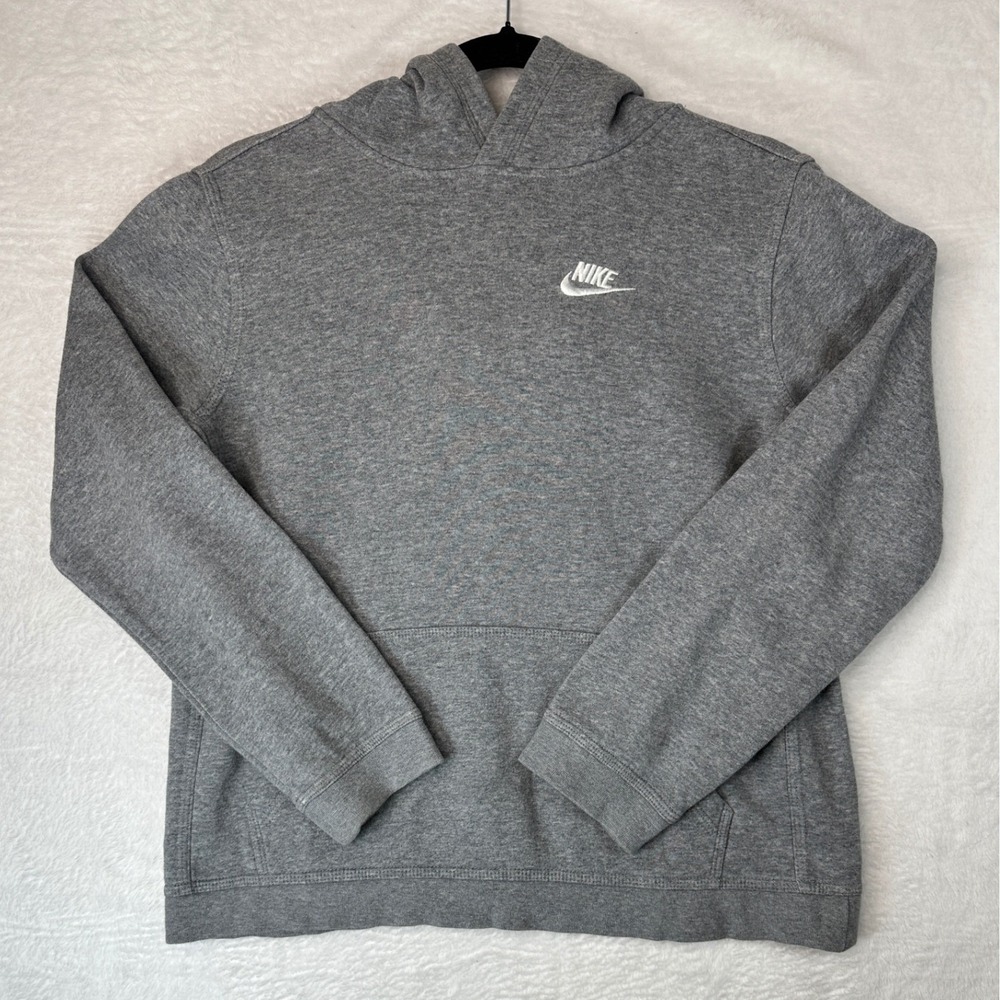 Nike Hoodie Youth XL Grey Sportswear Club Fleece Pullover BV3757-091